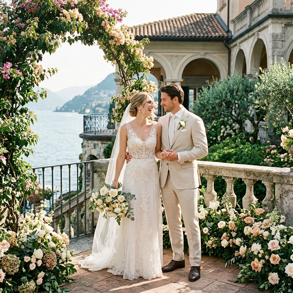 Editorial wedding moment representing the couple's curated story